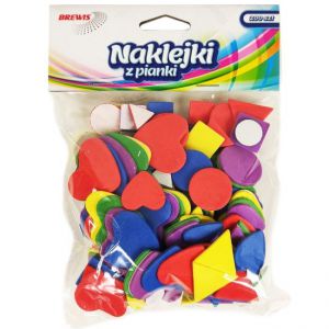 Naklejki z mikrogumy Brewis Figury, 200szt